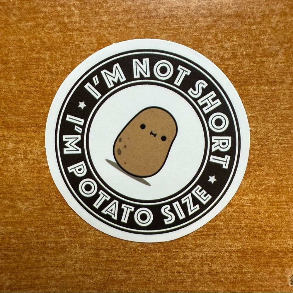 Cute‎ Potato Size Sticker